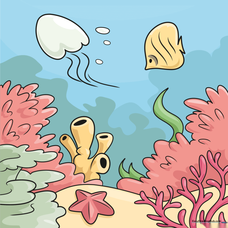 How to Draw a Coral Reef
