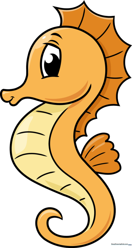 Cartoon Seahorse