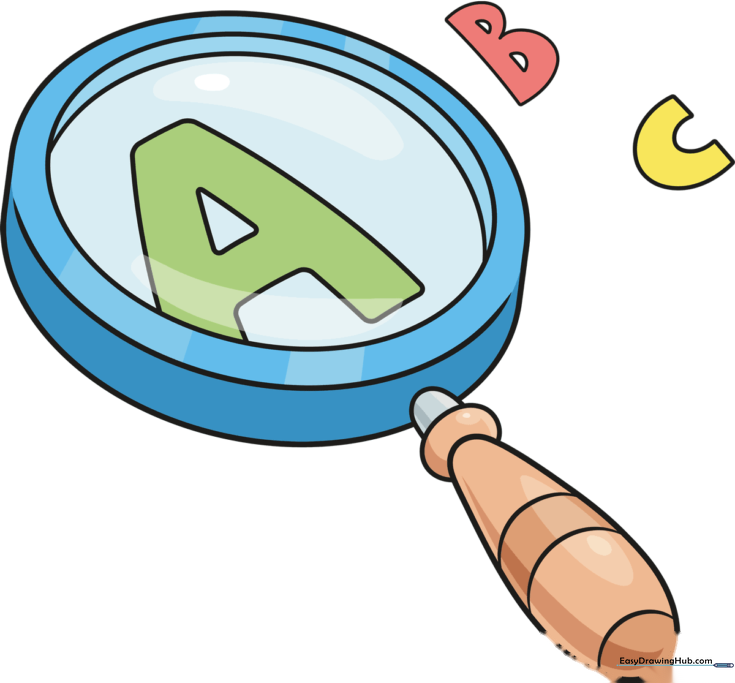 How to Draw a Magnifying Glass