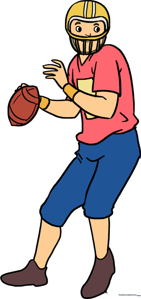 How to Draw a Football Player