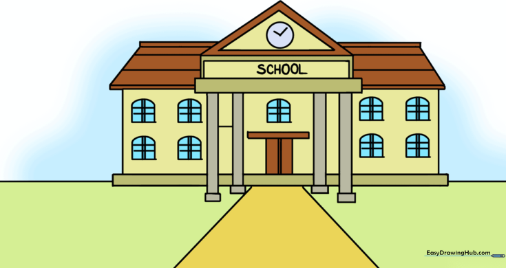 How to Draw a School