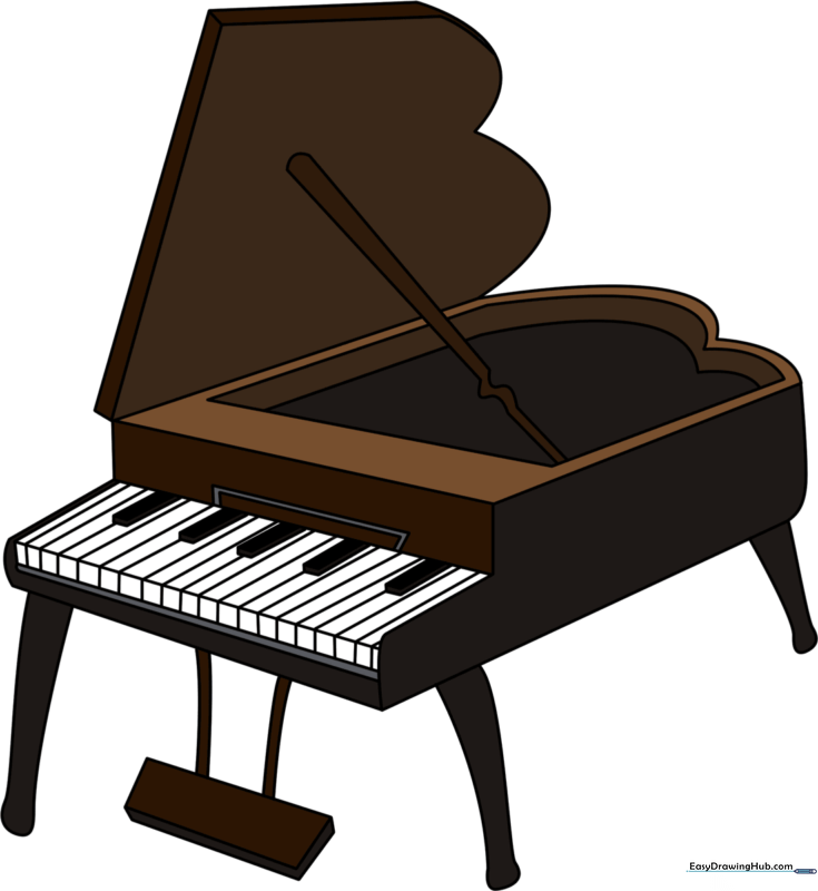How to Draw a Piano