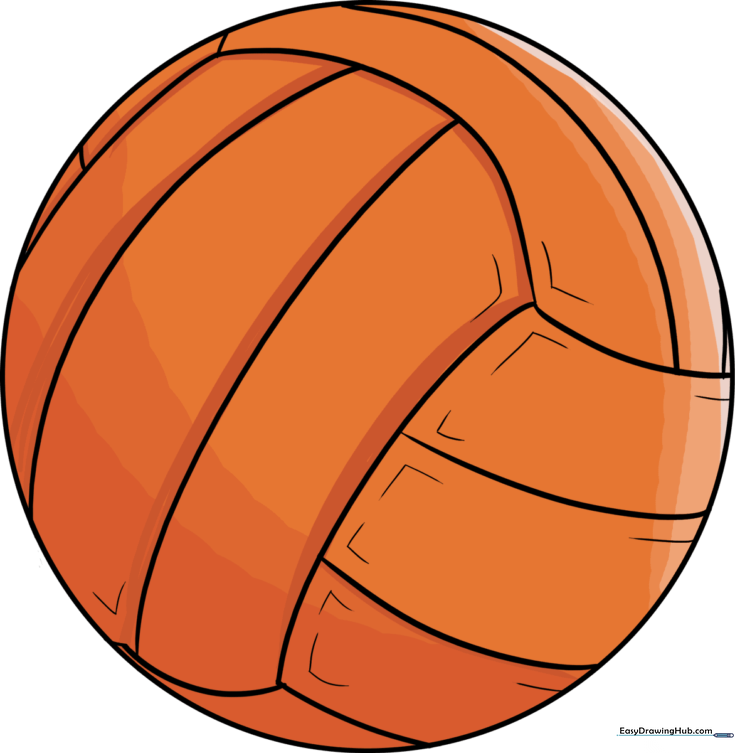 How to Draw a Volleyball