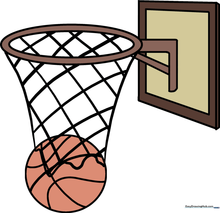How to Draw a Basketball Hoop