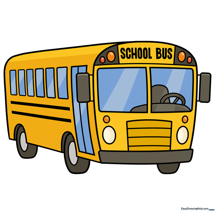 Cartoon School Bus