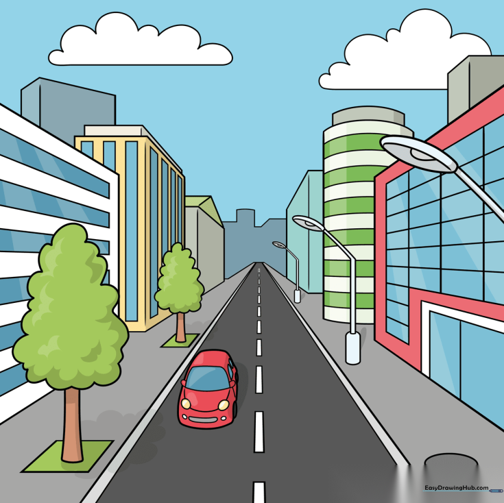 Easy Street in One Point Perspective
