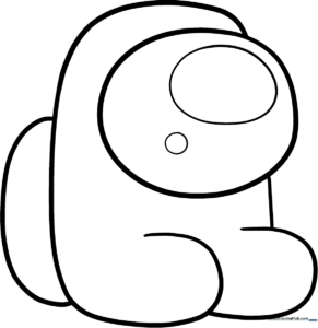 Among Us Mini Coloring Page: Free Printable Sheet